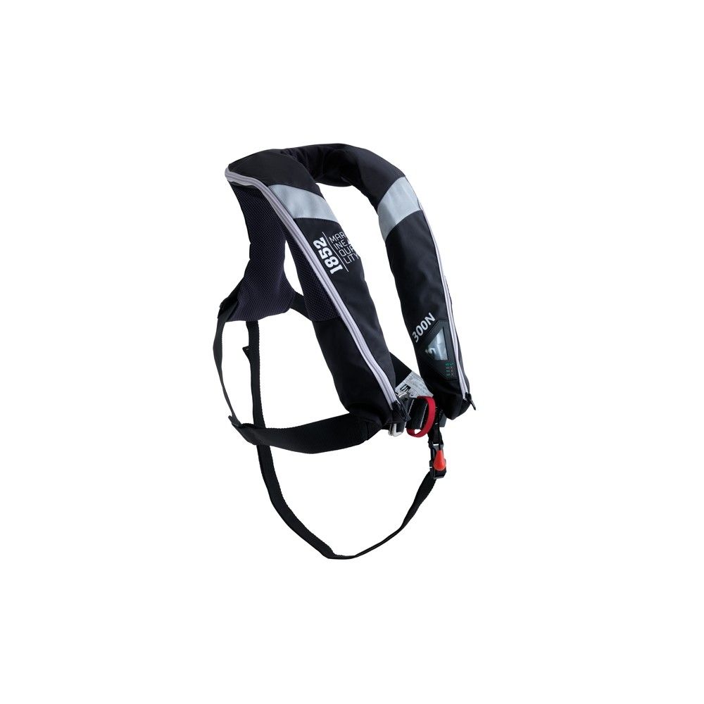 Aero Pro oppustelig redningsvest, sort 300n med harness