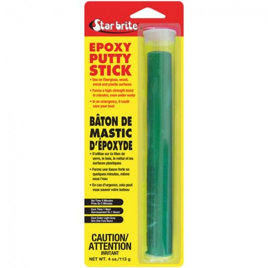 STAR BRITE Epoxy Kneading Rod 113g - Easy, Fast, Permanent Repairs Even Under Water - Repairs Boat Trumps, Decks, Pools, Spas, Jacuzzis, Leaking Gaskets, Tanks, Gutters and more