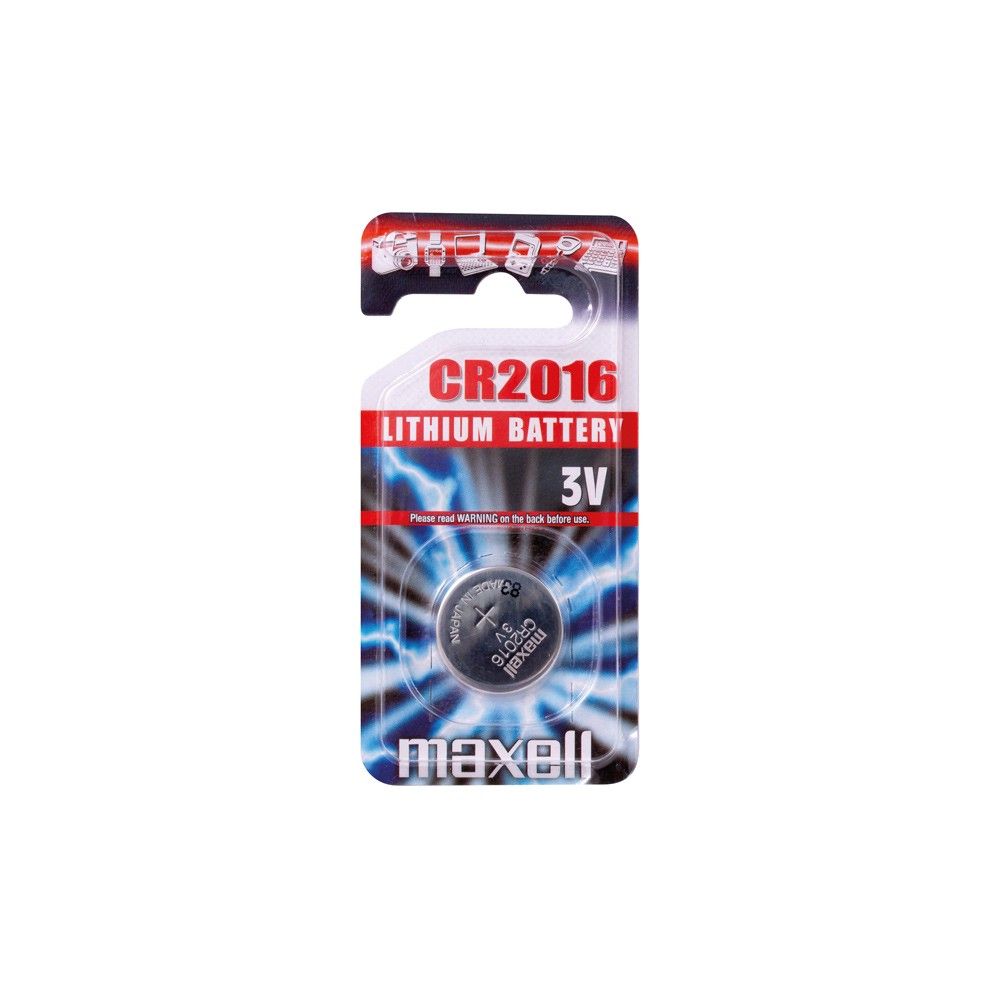 Maxell lithium cr2016 batteri - 1 stk. thumbnail