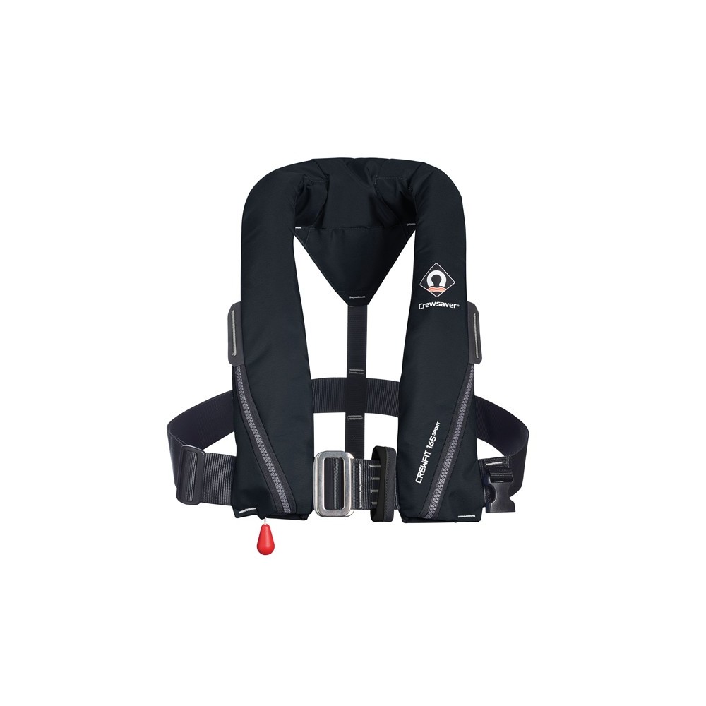 VAR NR. - Crewsaver, Crewfit 165N Sport sort med soft loop d-ring